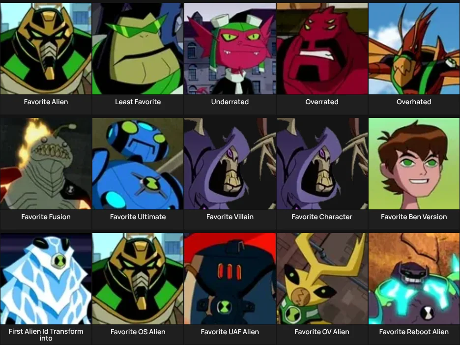 About Me: Ben 10