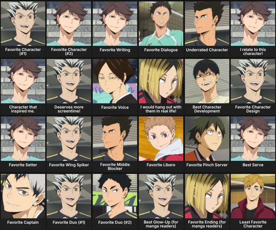 About Me: Haikyuu