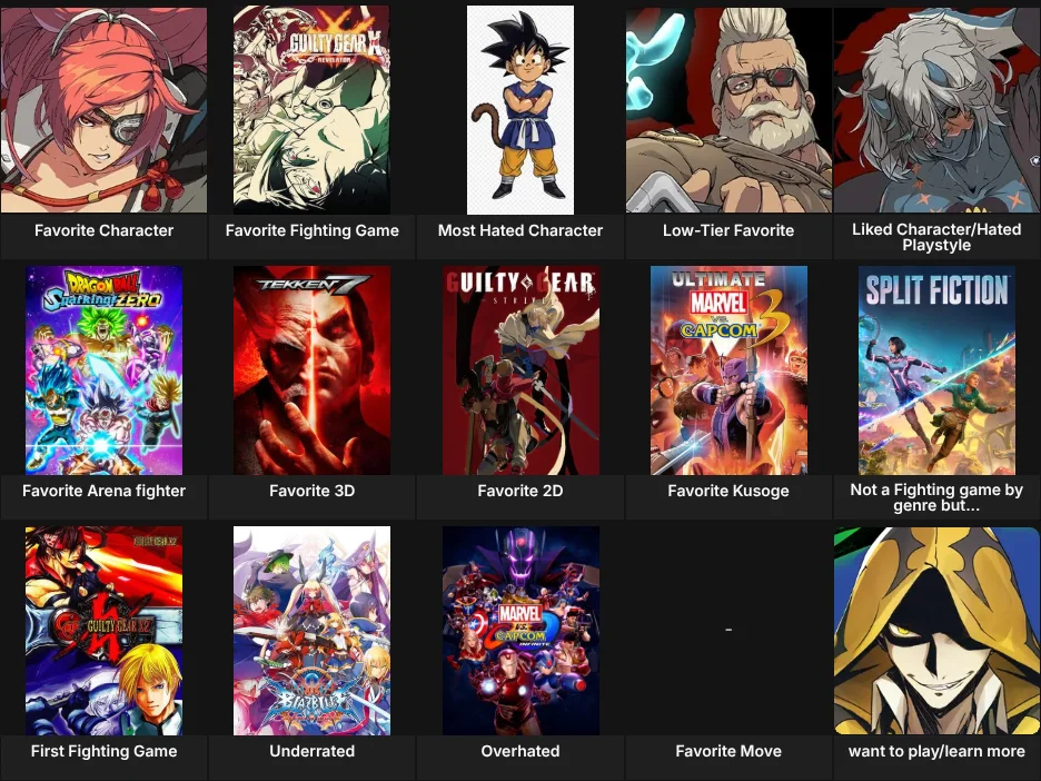 About Me: Fighting Games