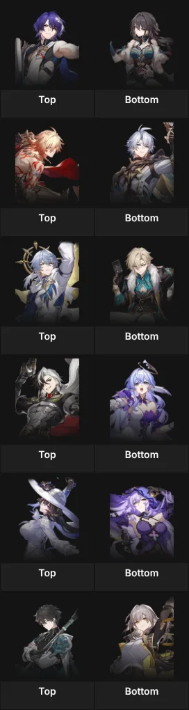 Honkai fav ships