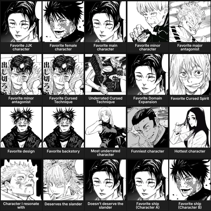 About me: Jujutsu Kaisen