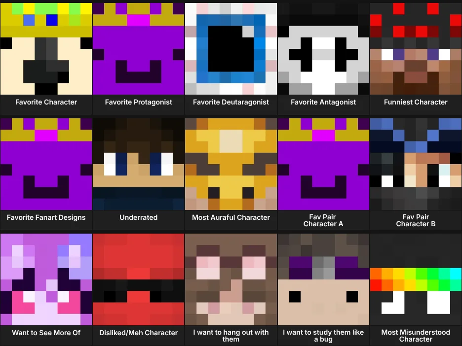 Unstable Universe Bingo Sheet