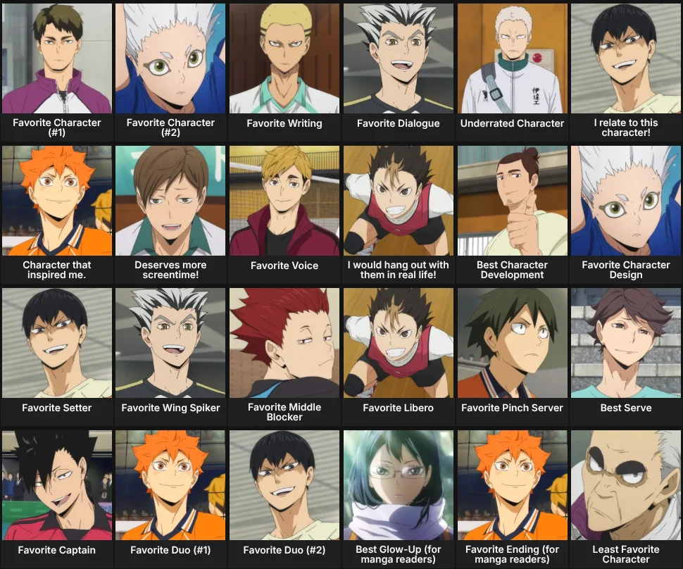 About Me: Haikyuu