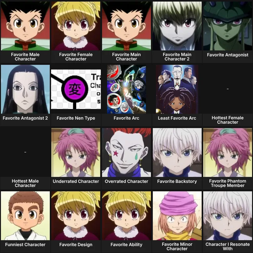 HxH Characters