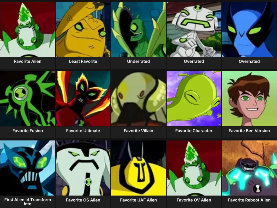 About Me: Ben 10
