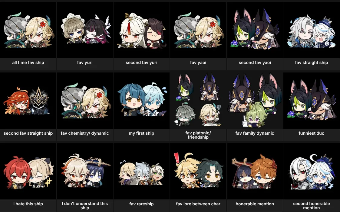 genshin ships  / duo’s about me