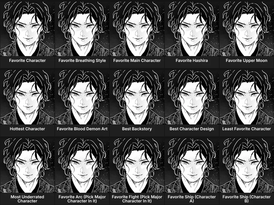 KIMETSU NO YAIBA: CHARACTERS