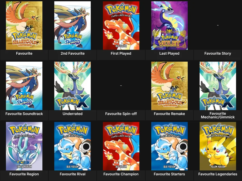 Pokémon Games