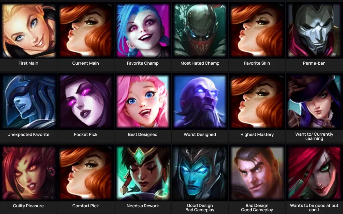 League of Legends Chmpions