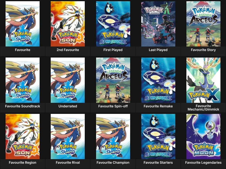 Pokémon Games