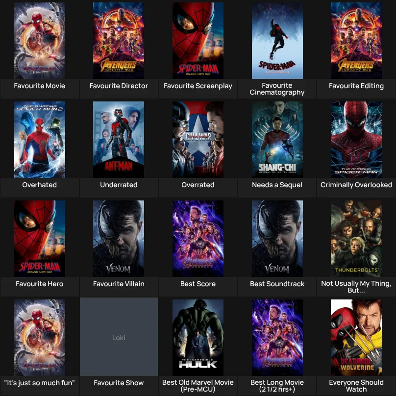 About Me: Marvel