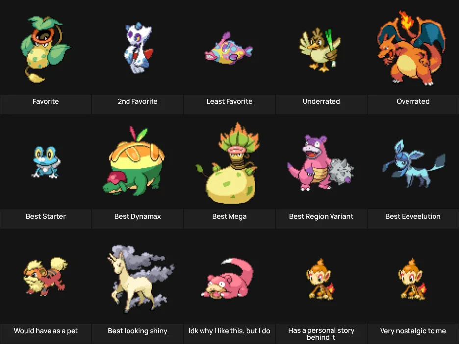 About Me: Pokemon