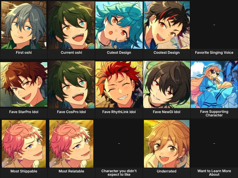Enstars Faves