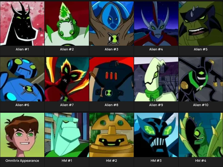 Ben 10 Omnitrix Playlist