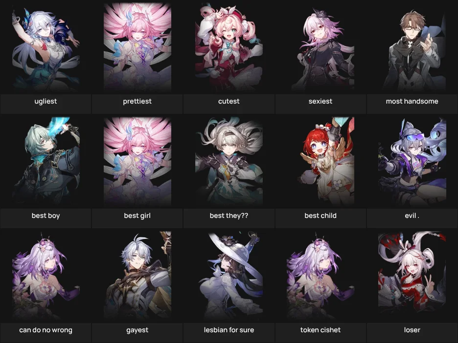 Honkai Star Rail randoms