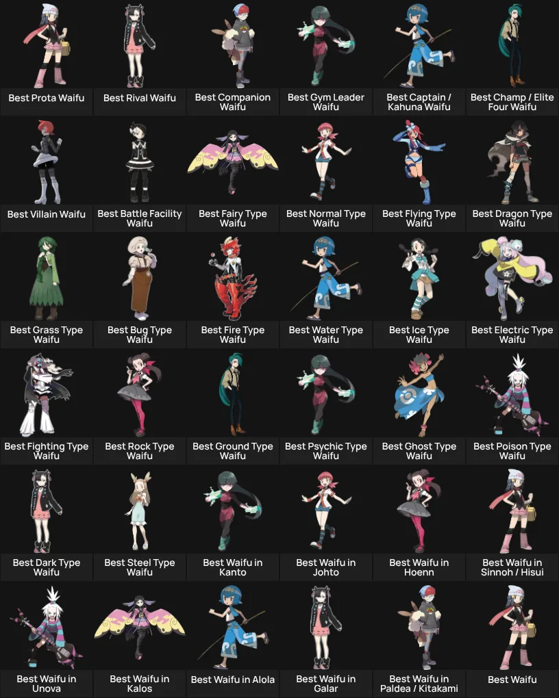 Pokémon Waifus
