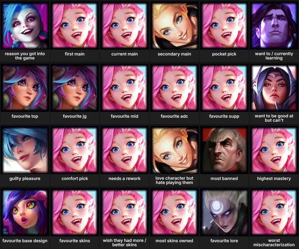 more in depth about me: league of legends