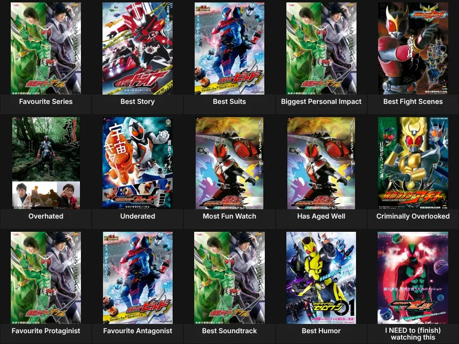 About me: Kamen Rider