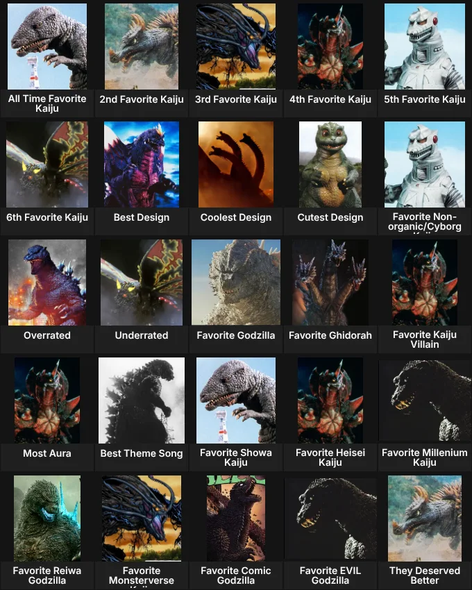 Godzilla Monsters