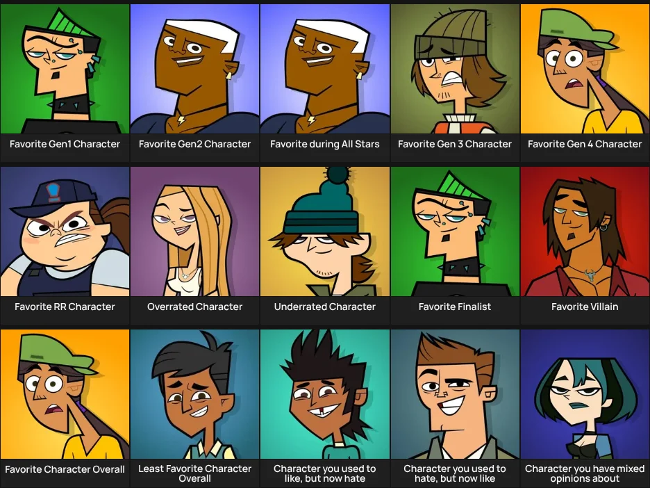 Total Drama Characters