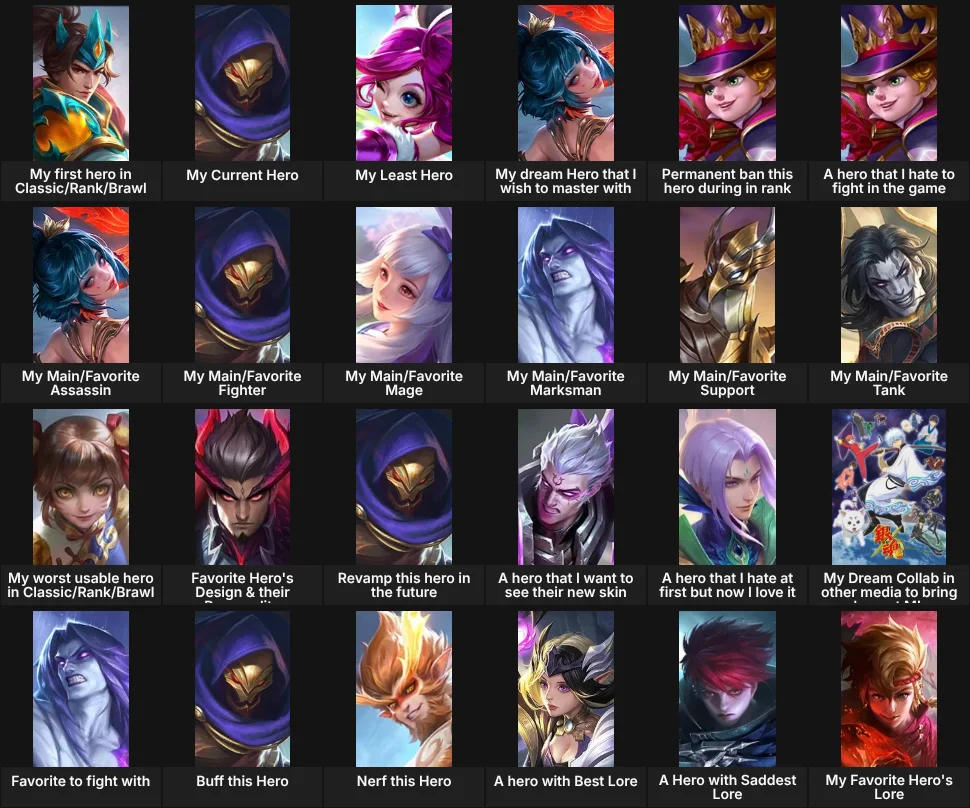 About Me: Mobile Legends Bang Bang