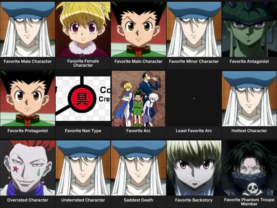 About Me: Hunter x Hunter