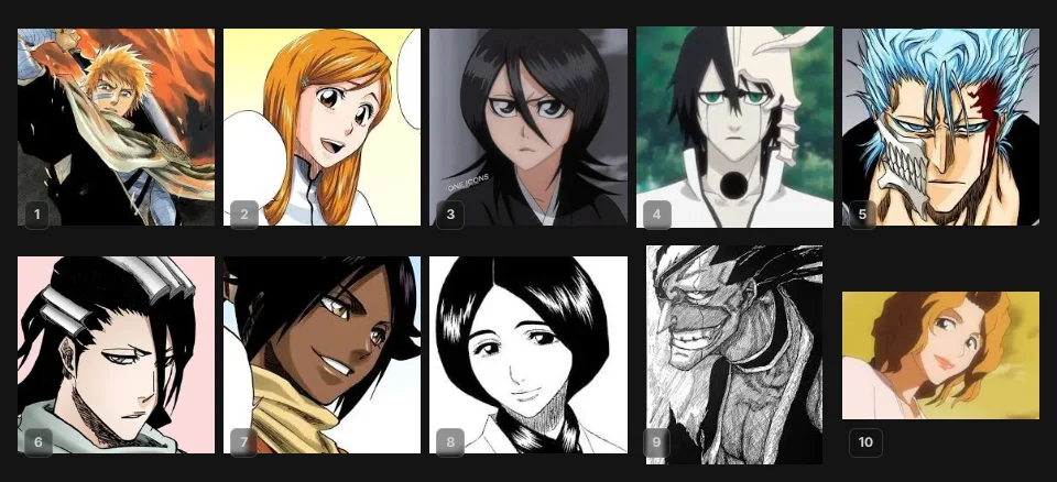 Bleach top 10