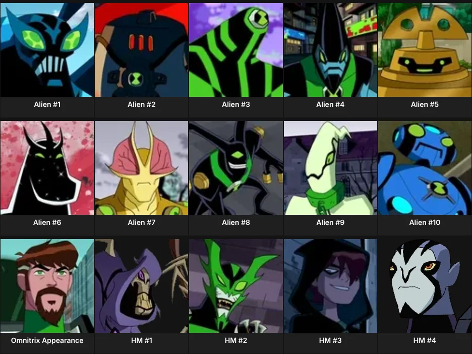 Ben 10 Omnitrix Playlist