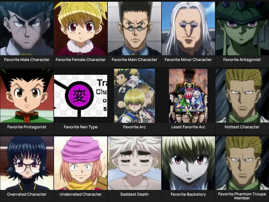 About Me: Hunter x Hunter