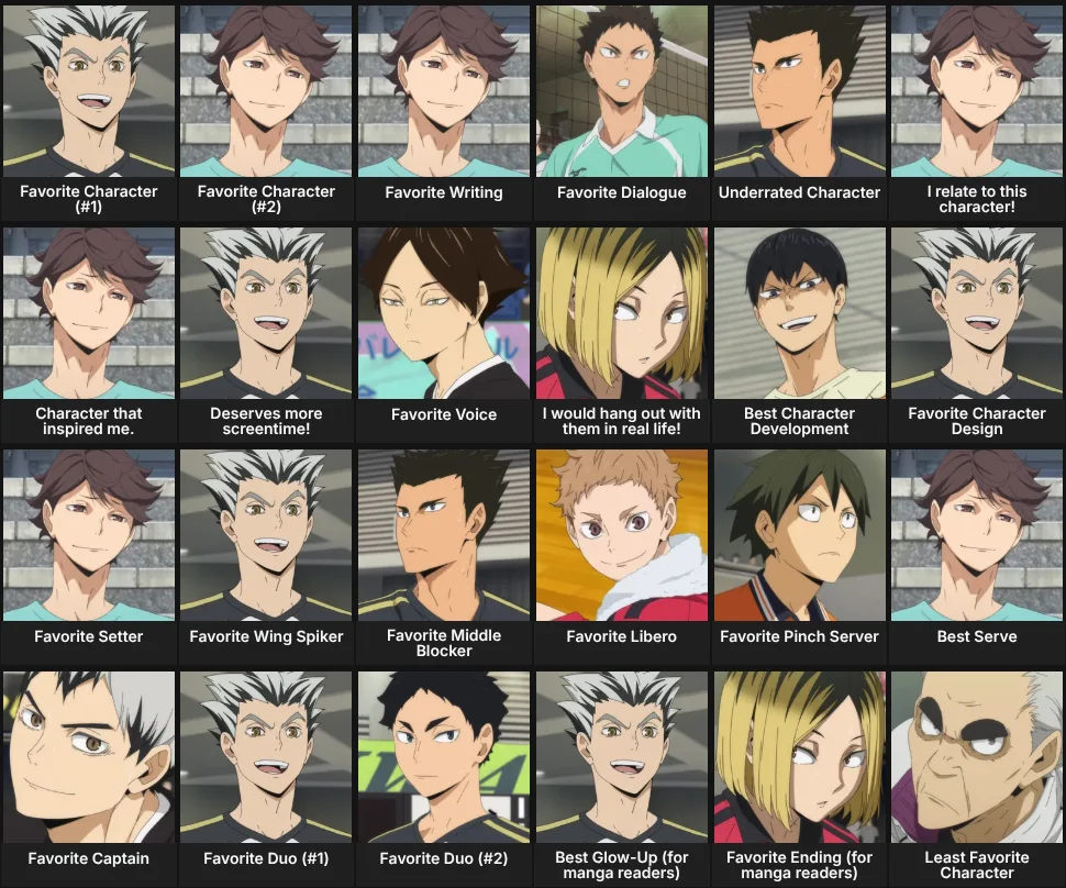 About Me: Haikyuu