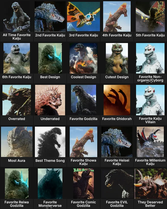 Godzilla Monsters