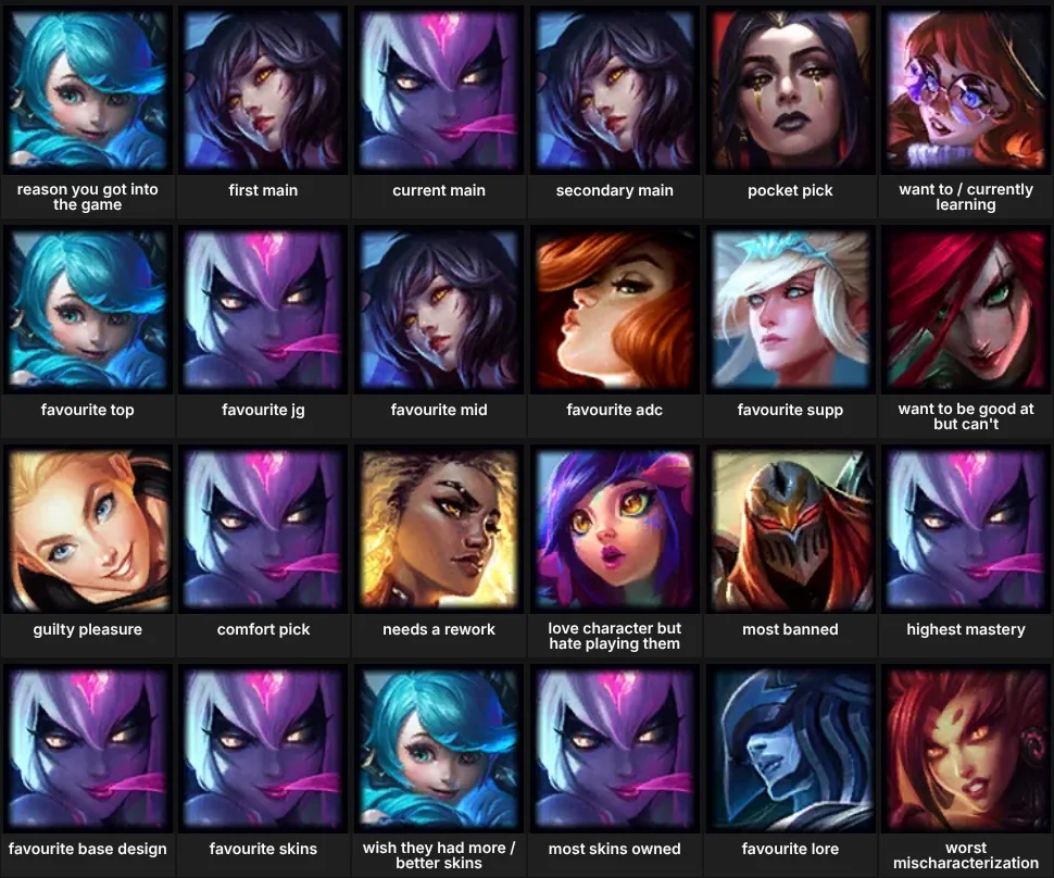 more in depth about me: league of legends