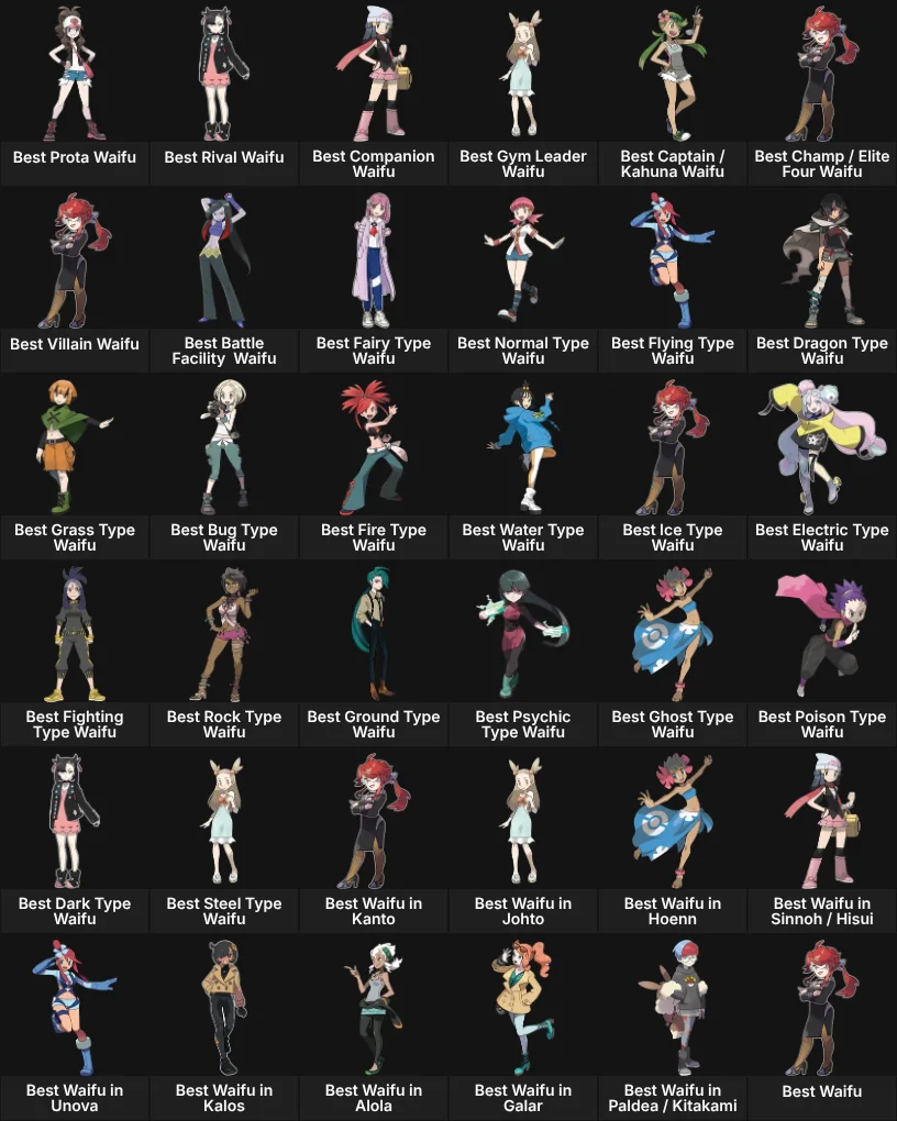 Pokémon Waifus