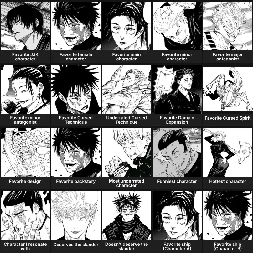 About me: Jujutsu Kaisen