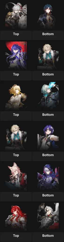 Honkai fav ships