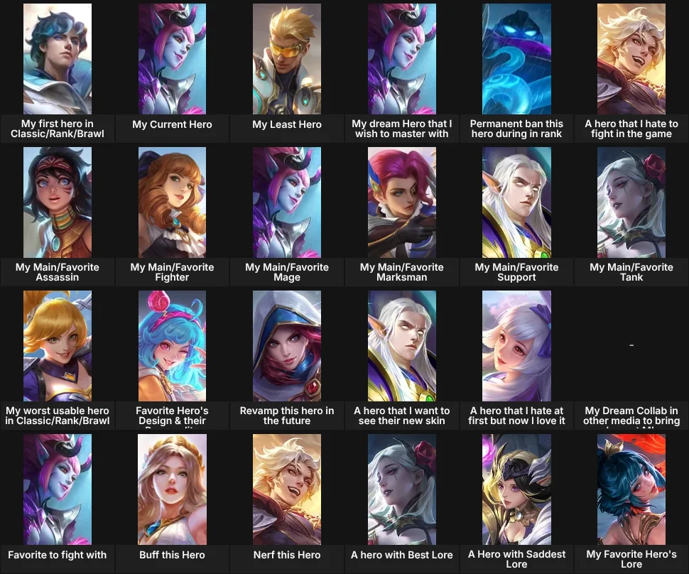 About Me: Mobile Legends Bang Bang