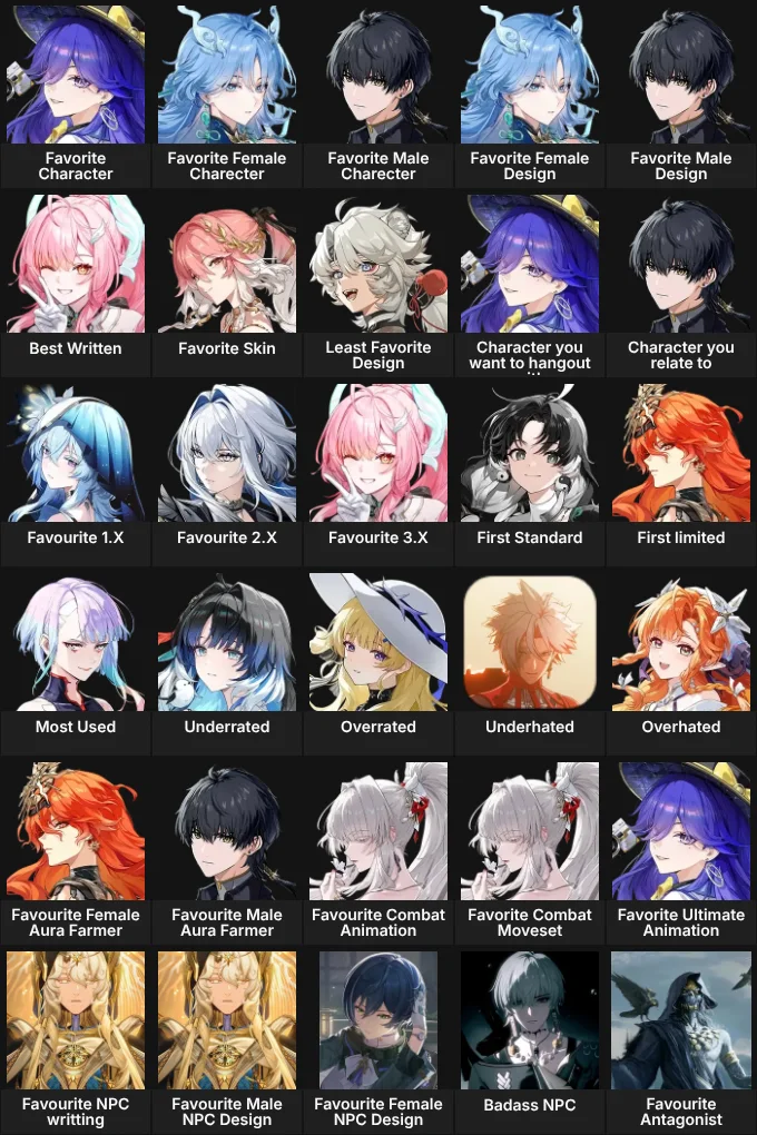 Wuthering Waves Preferences By WUWA BD