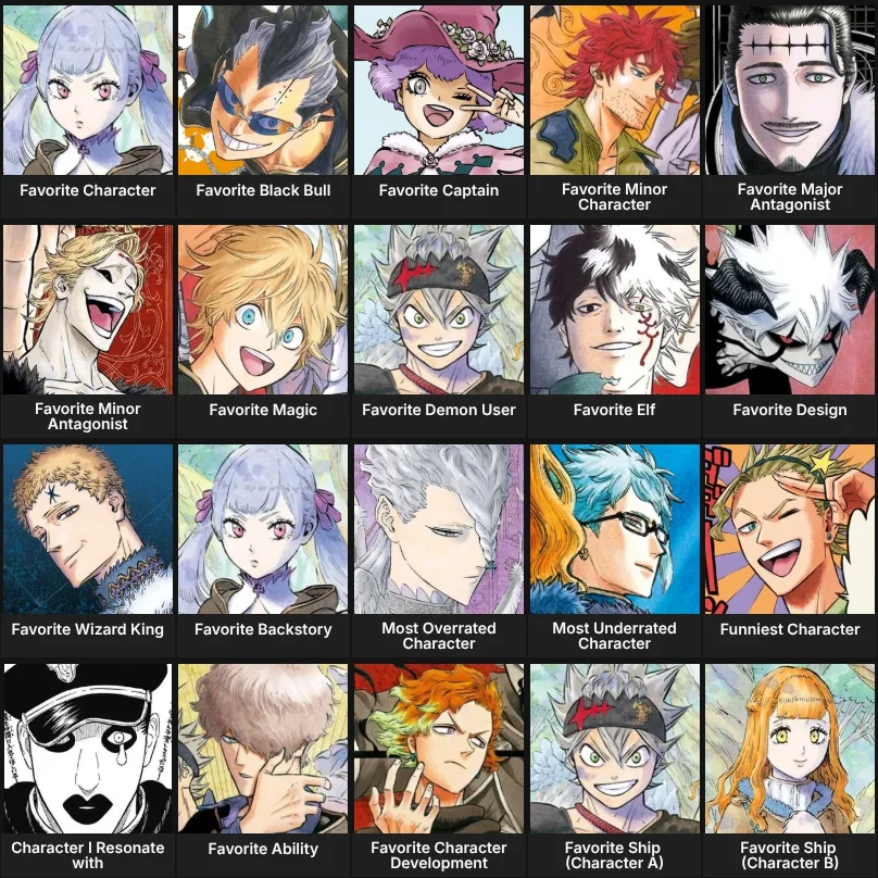 Black Clover - Character list