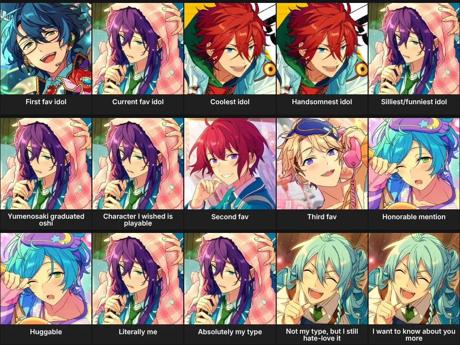 About Me: Ensemble Stars