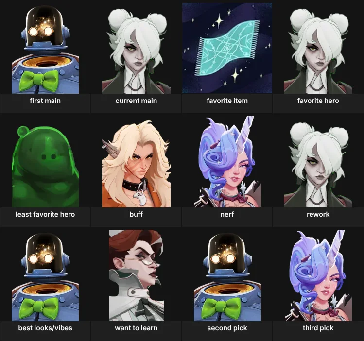 About me: Deadlock characters