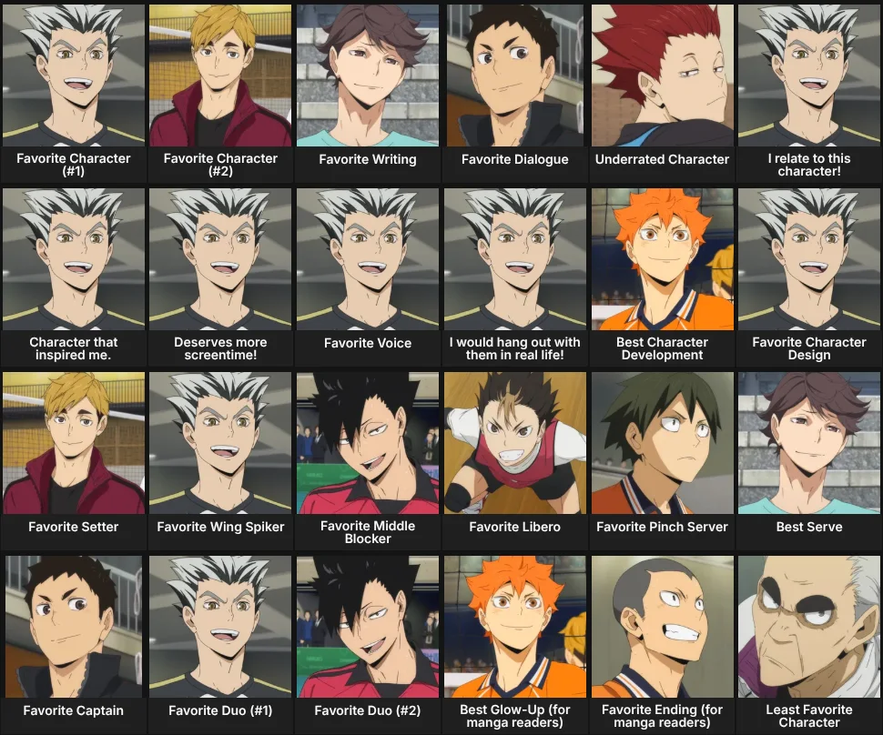 About Me: Haikyuu