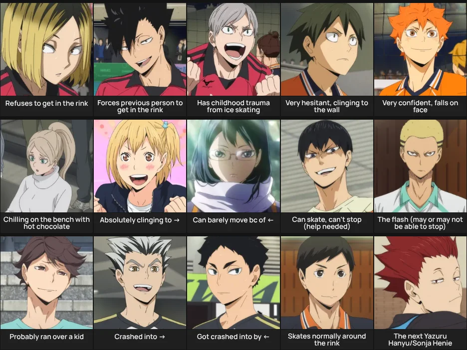 Haikyu: Ice Skating