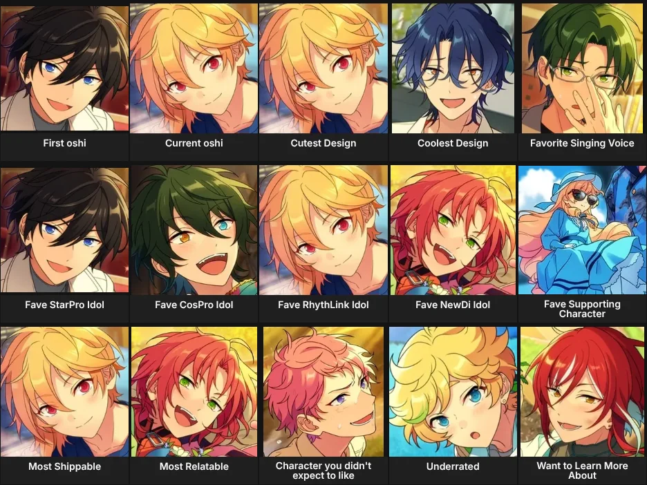 About me : Enstars Faves