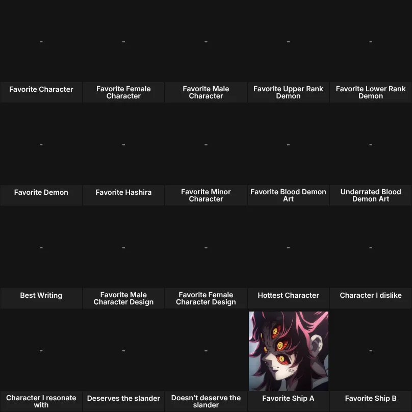 Demon Slayer: About Me