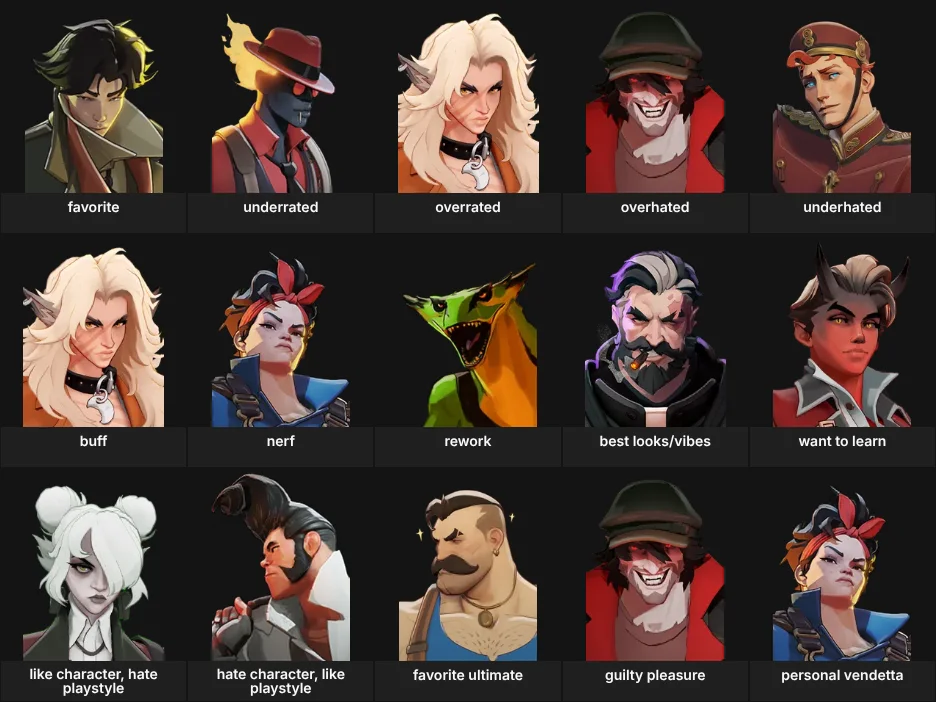 About me: Deadlock characters