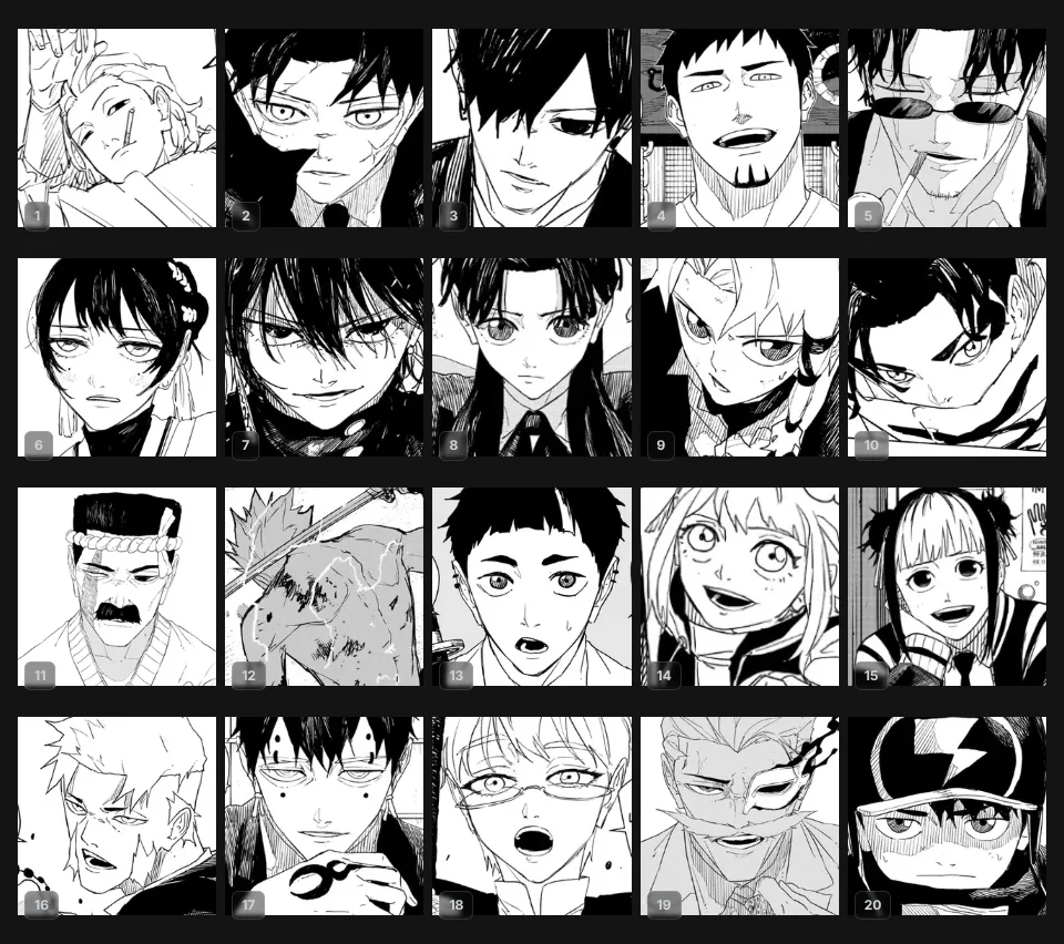 Top 20 Kagurabachi Character (as of Chapter 133)