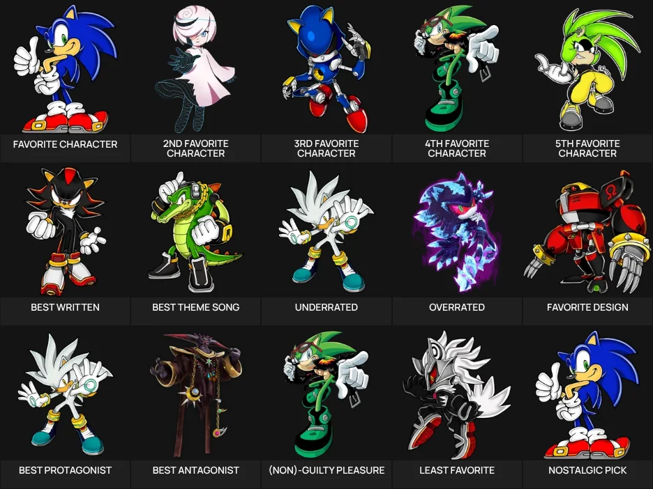 Sonic The Hedgehog Characters