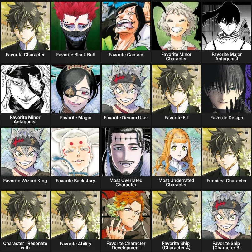 Black Clover - Character list