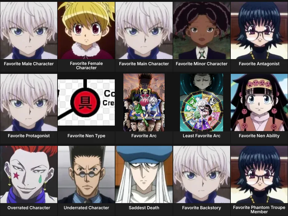 About Me: Hunter x Hunter
