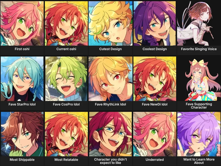 Enstars Faves